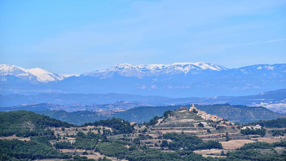 3.11.2018 - Vista d'Argençola des de d'Aguiló - Argençola - Ramon  Sunyer