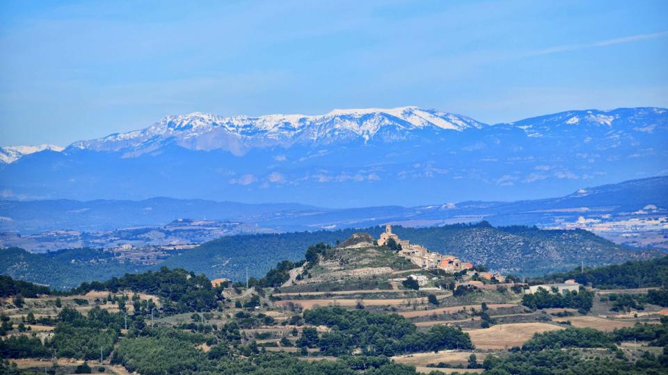 3.11.2018 - Vista d'Argençola des de d'Aguiló - Argençola - Ramon  Sunyer