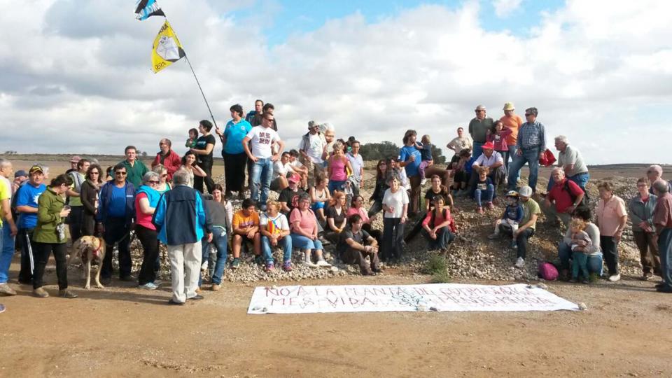 Acte de rebuig a la planta de compostatge dels Plans de Conill realitzat l'octubre del 2014 -  Acte de rebuig a la planta de compostatge dels Plans de Conill realitzat l'octubre del 2014 -