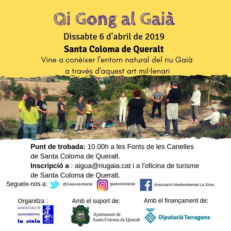 4.4.2019 cartell Qi Gong al Gaià  -  Oficina de Turisme de Santa Coloma de Queralt