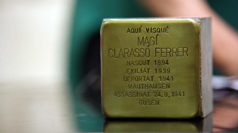 31.5.2019 llamborda stolpersteine  Santa Coloma de Queralt -  Jesús i Isabel @IStolpersteine