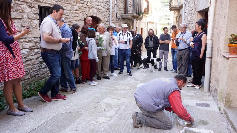 1.6.2019 llamborda dedicada a Josep Bonell Berenguer   Vallfogona de Riucorb -  Jesús i Isabel @IStolpersteine