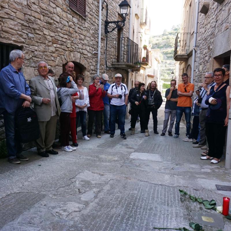 1.6.2019 llamborda dedicada a Josep Bonell Berenguer   Vallfogona de Riucorb -  Jesús i Isabel @IStolpersteine