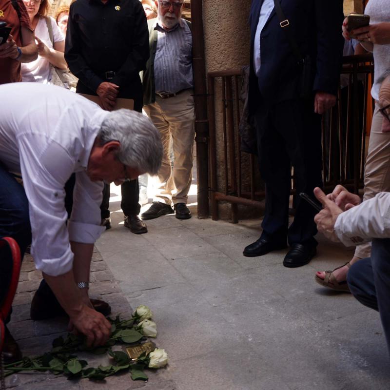 1.6.2019   Santa Coloma de Queralt -  Jesús i Isabel @IStolpersteine