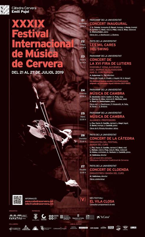 XXXIX Festival Internacional de Música de Cervera