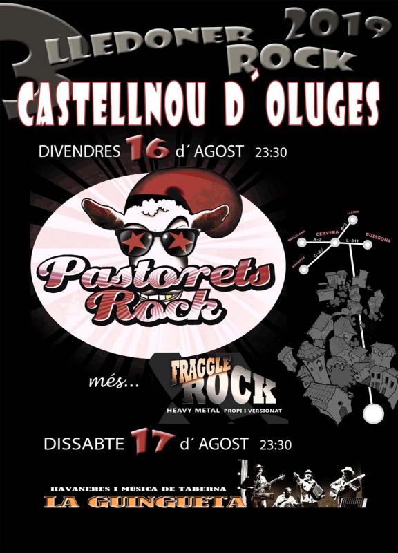 cartell Lledoner Rock Festa Major de Castellnou d'Oluges 2019 - Castellnou d'Oluges