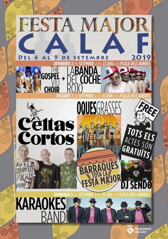cartell Festa Major de Calaf 2019
