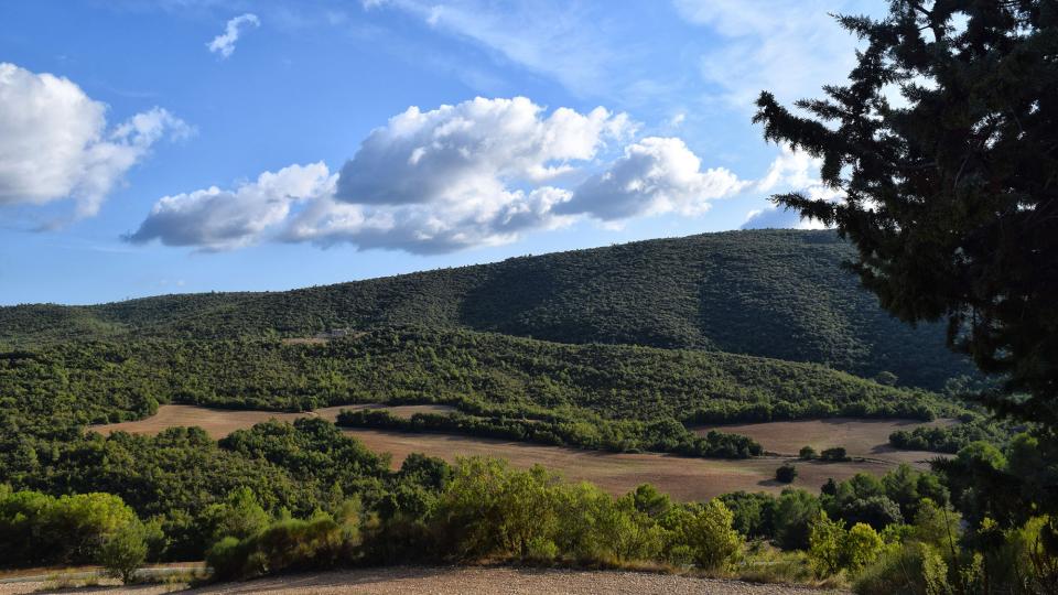 11.9.2019 Vista des de sant Magí  Rocamora i Sant Magí de la Brufaganya -  Ramon Sunyer