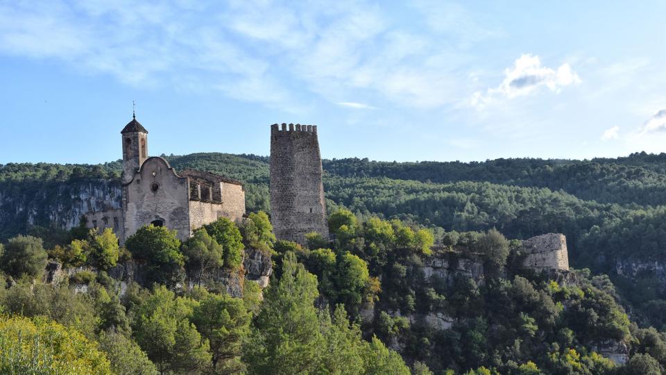 11.9.2019 Torre i església  Santa Perpètua de Gaià -  Ramon Sunyer