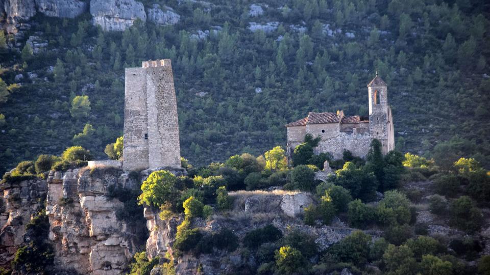 11.9.2019 Torre i església  Santa Perpètua de Gaià -  Ramon Sunyer