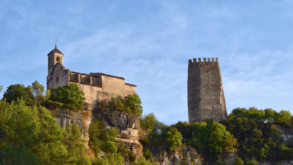 11.9.2019 Església i torre  Santa Perpètua de Gaià -  Ramon Sunyer