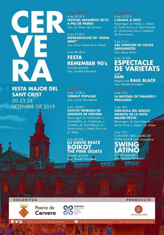  Festa Major del Sant Crist de Cervera 2019