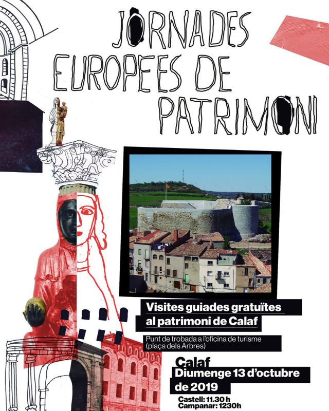 cartell JEP visites gratuïtes a Calaf