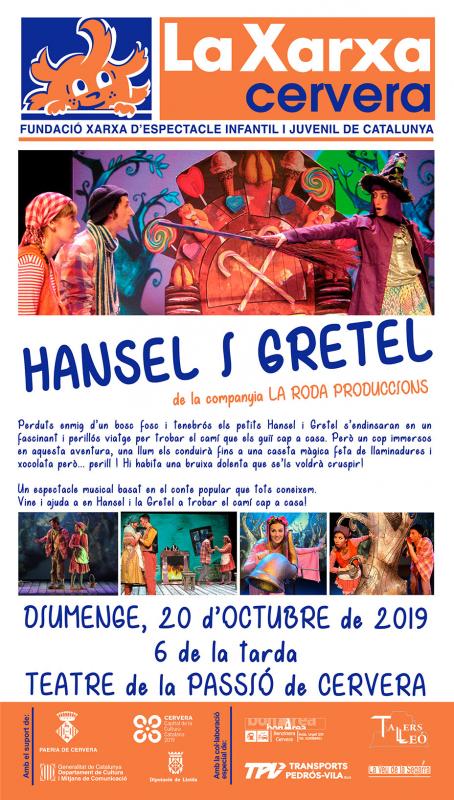 14.10.2019 cartell Xarxa 'Hansel i Gretel'  cervera -  La Xarxa Cervera