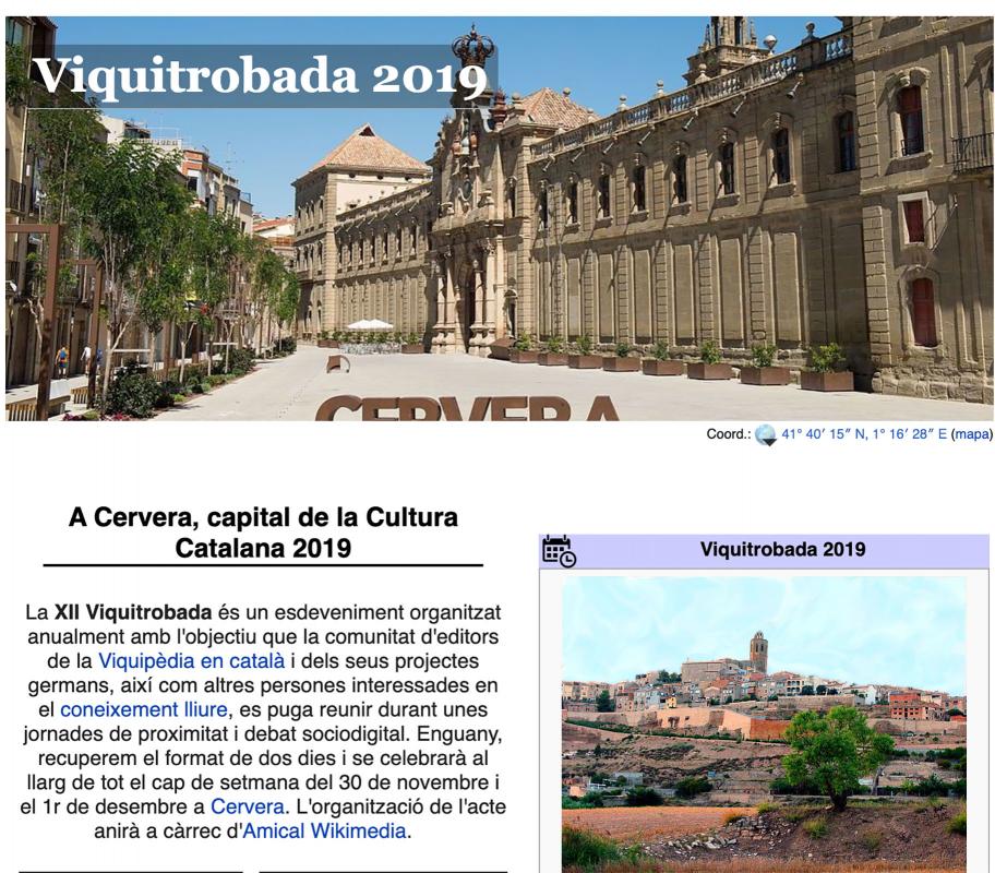 cartell Viquitrobada 2019 - Cervera