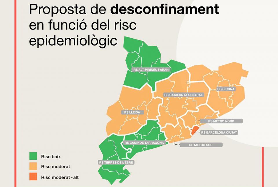 Salut afegeix les regions sanitàries de Girona, Lleida i Catalunya Central a les que podrien iniciar el desconfinament gradual