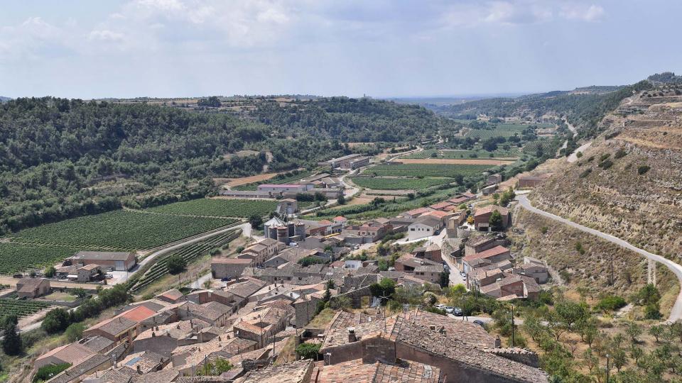 11.8.2018 Vista del poble des de la torre  Guimerà -  Ramon Sunyer