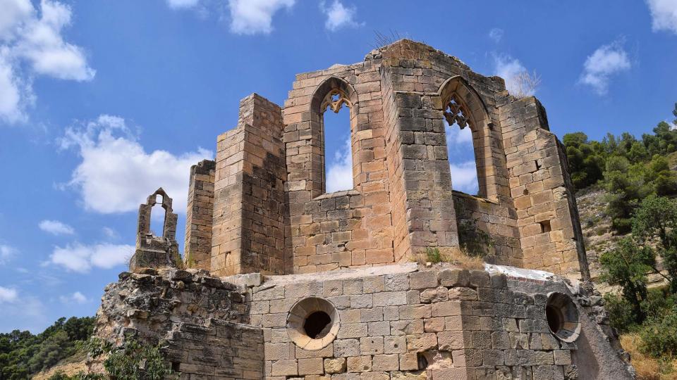 11.8.2018 monestir de Santa Maria de Vallsanta  Guimerà -  Ramon Sunyer