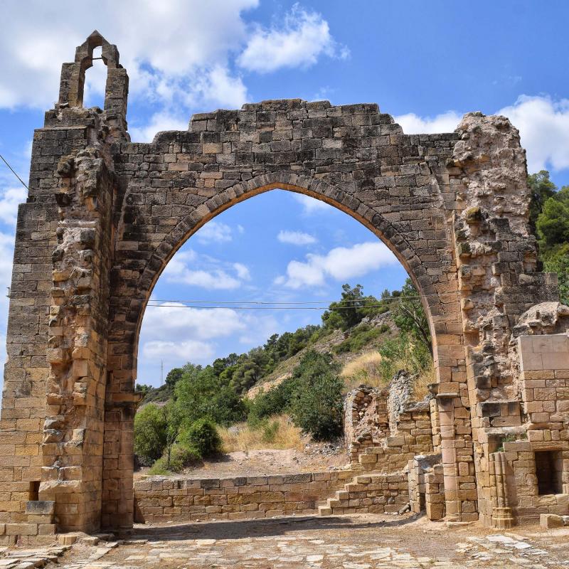 11.8.2018 monestir de Santa Maria de Vallsanta  Guimerà -  Ramon Sunyer