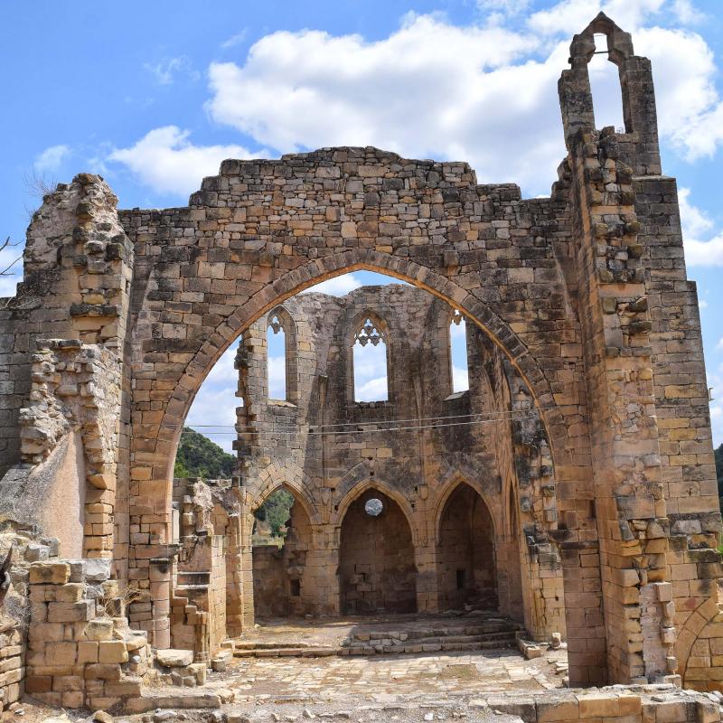 11.8.2018 monestir de Santa Maria de Vallsanta  Guimerà -  Ramon Sunyer