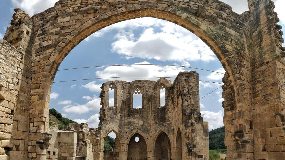 11.8.2018 monestir de Santa Maria de Vallsanta  Guimerà -  Ramon Sunyer