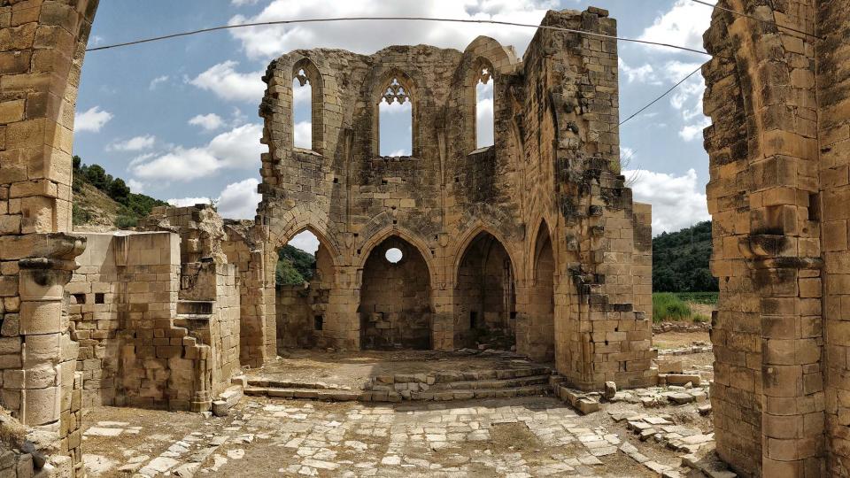 11.8.2018 monestir de Santa Maria de Vallsanta  Guimerà -  Ramon Sunyer