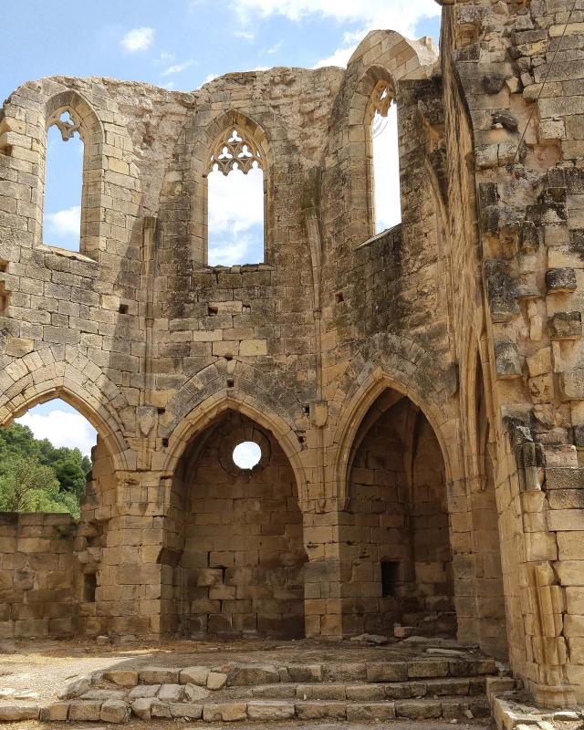 11.8.2018 monestir de Santa Maria de Vallsanta  Guimerà -  Ramon Sunyer