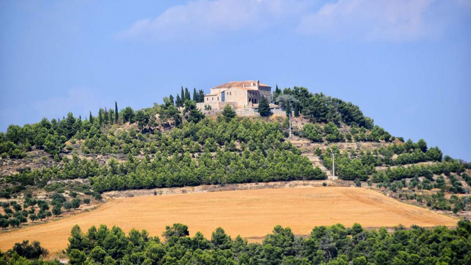 11.8.2018 Vista de la Bovera des de Ciutadilla  Guimerà -  Ramon Sunyer