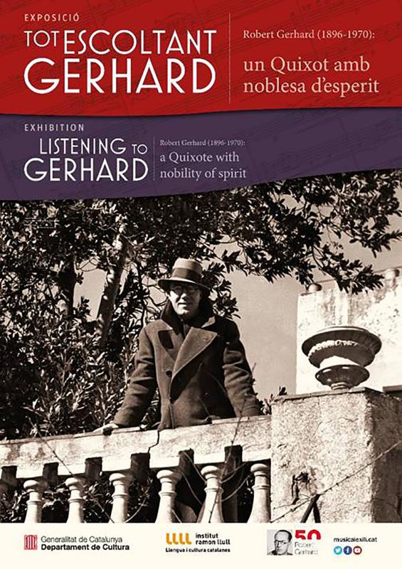  Exhibition 'Tot escoltant Gerhard. Un Quixot amb noblesa d’esperit'