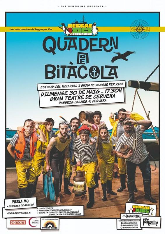 Espectacle familiar 'Quadern de Bitàcola' amb Reggae Xics