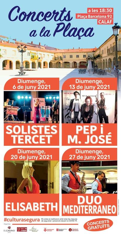 cartell Concerts a la Plaça