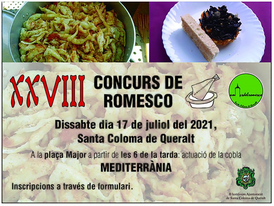 cartell XXVIII Aplec del Romesco Colomí