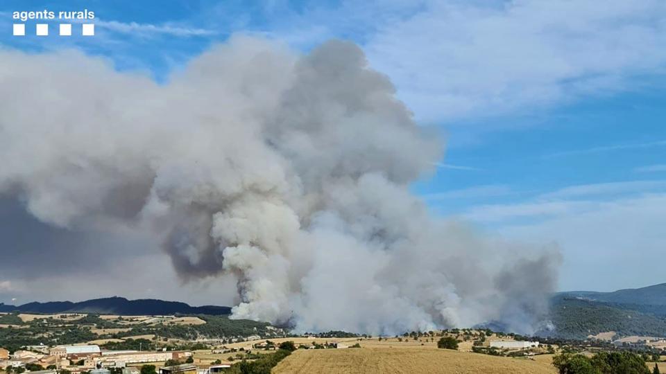 L'incendi forestal dissabte zona de Bellprat - Santa Coloma de Queralt