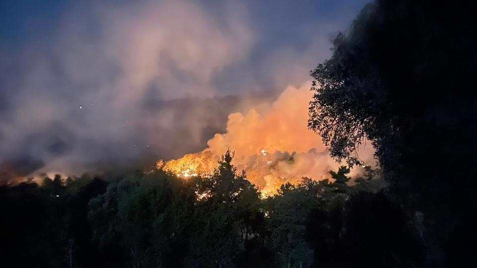 L'incendi forestal dissabte nit zona de Bellprat - Santa Coloma de Queralt