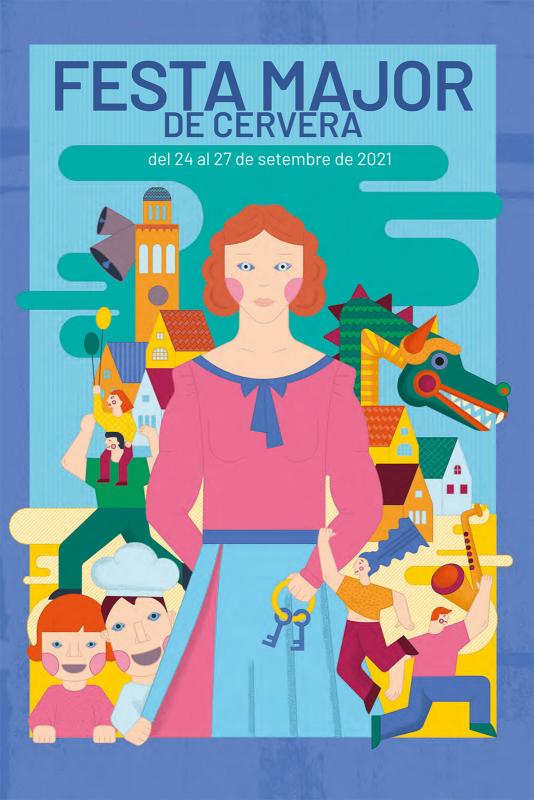 cartell Festa major del Sant Crist de Cervera 2021