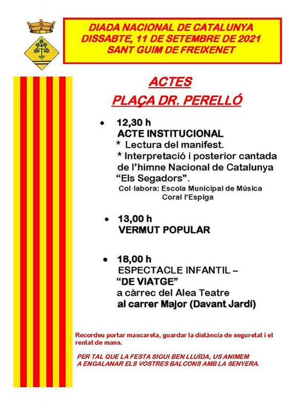 Actes commemoratius Diada Nacional de Catalunya a Sant Guim de Freixenet - 