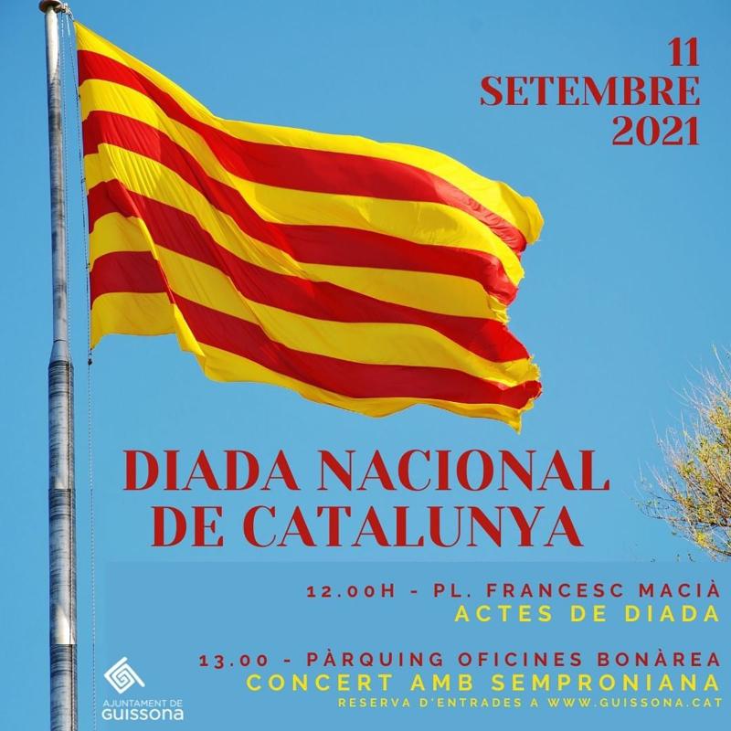 cartell Actes commemoratius Diada Nacional de Catalunya a Guissona - 