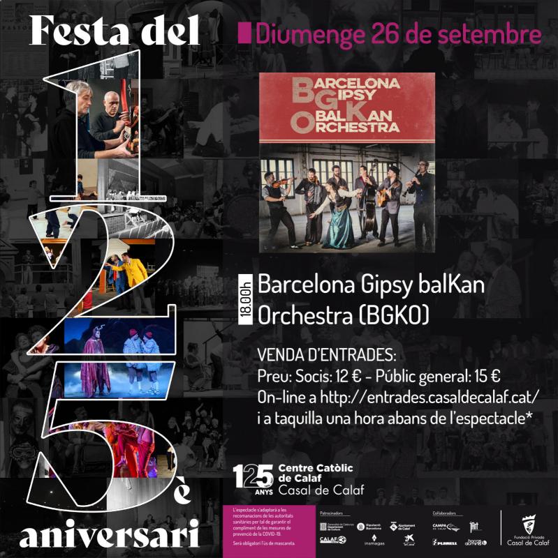 cartell Festa del 125è Aniversari del Casal de Calaf - Calaf