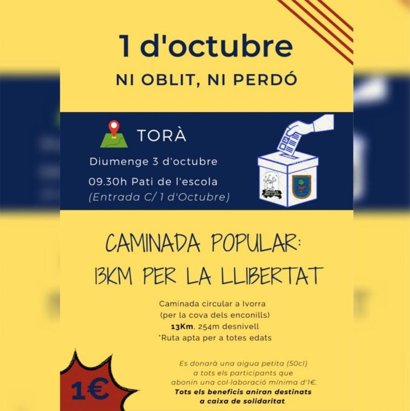 Actes commemoratius de l'1 d'octubre a Torà - 