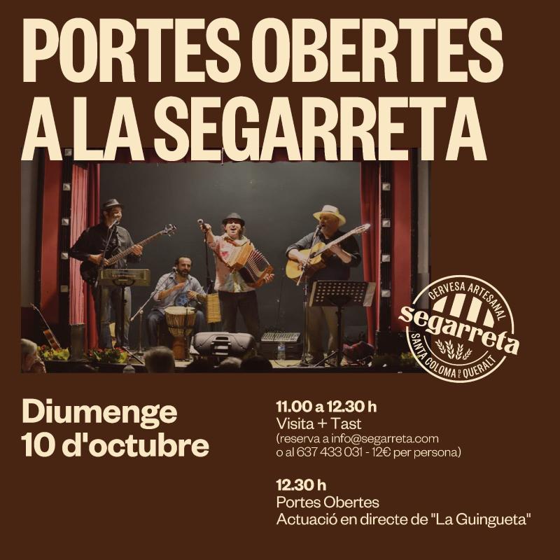 cartell Portes obertes a la Segarreta