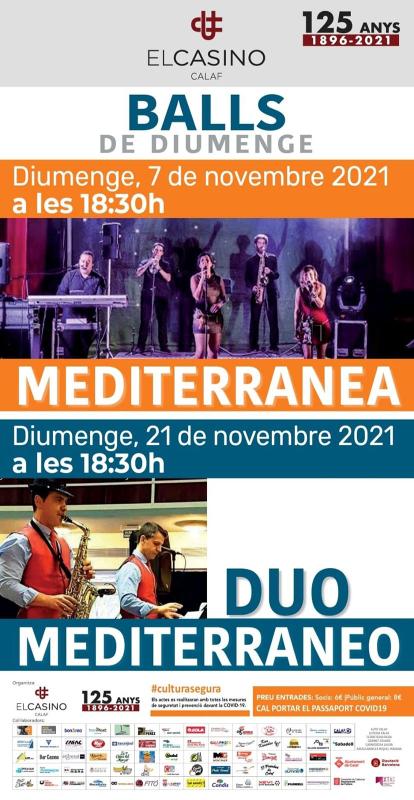 cartell Ball amb el grup musical Mediterranea