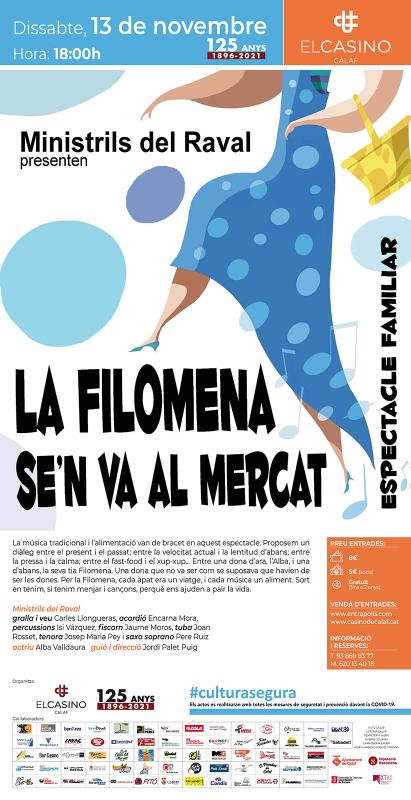 cartell Teatre ‘La Filomena se’n va al mercat’