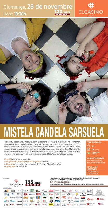 cartell Teatre 'Mistela Candela Sarsuela'