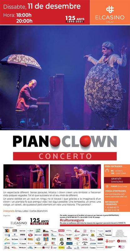 cartell Concerto Piano Clown