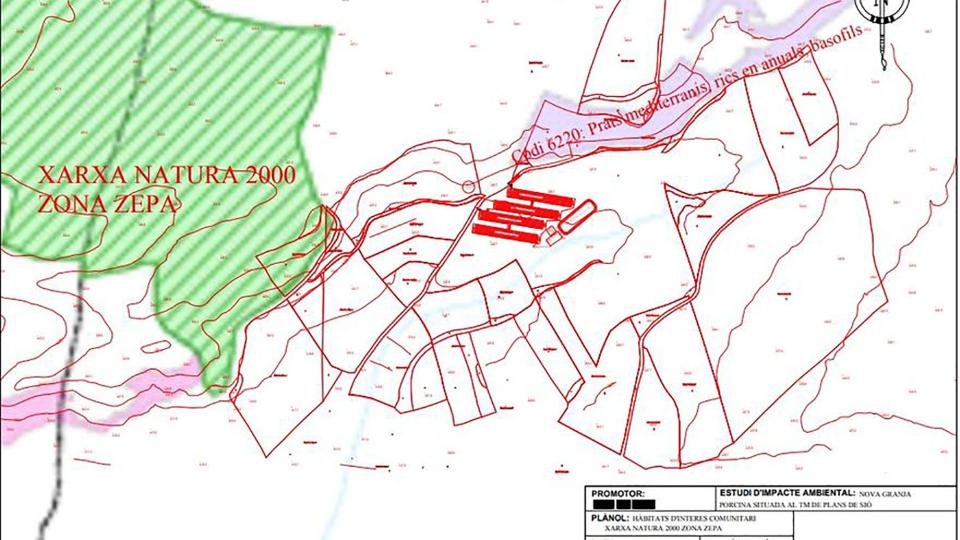 La zona escollida és molt propera a un espai protegit de Xarxa Natura 2000 - L'Aranyó La zona escollida és molt propera a un espai protegit de Xarxa Natura 2000 - L'Aranyó