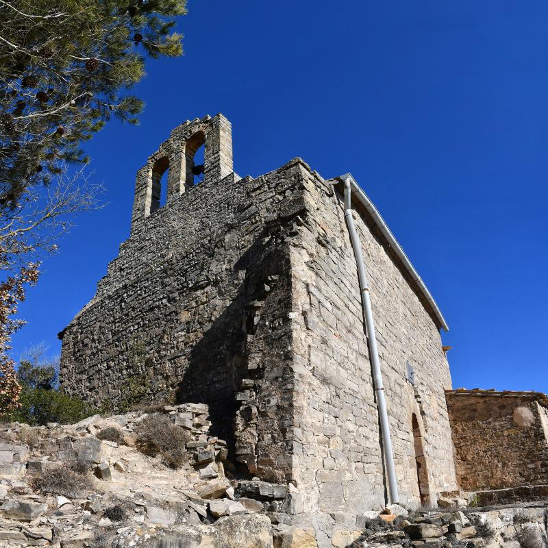 30.1.2022 Església de Sant Pere romànic s XI  Montfalcó el Gros -  Ramon Sunyer