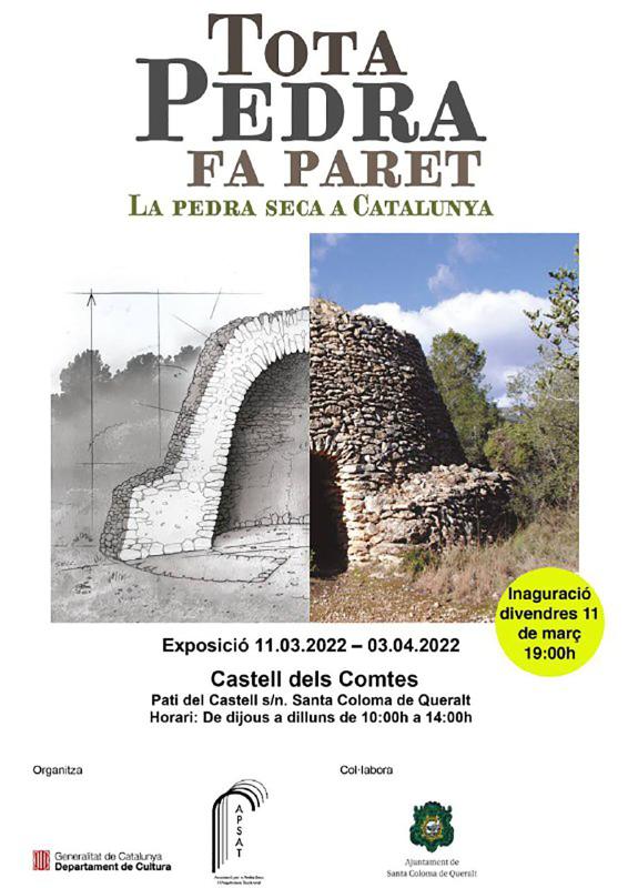 cartell Exposició 'Tota pedra fa paret'