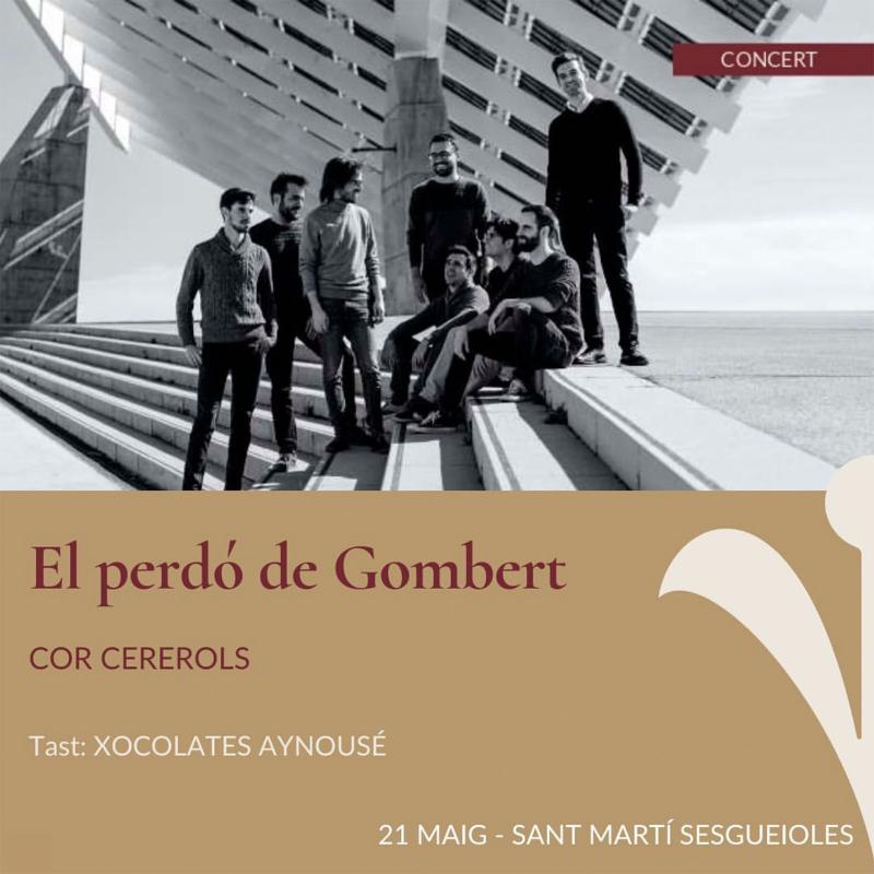 cartell Espurnes barroques concert 'El perdó de Gombert' a Sant Martí Sesgueioles