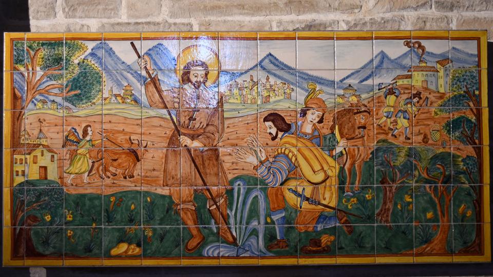 15.5.2022 murals ceràmics de Sant Isidre Llaurador i Santa Maria de la Cabeça  Sant Antolí i Vilanova -  Ramon Sunyer