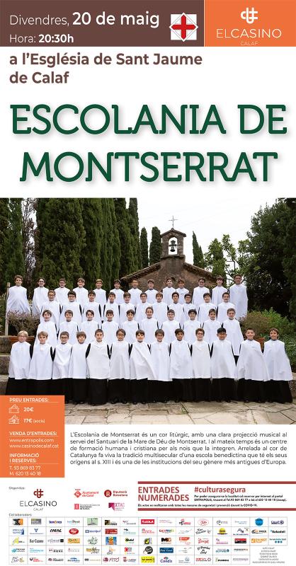 cartell Concert de l’Escolania de Montserrat